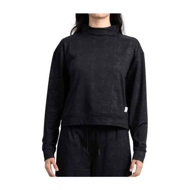 Charizard Pokémon Lounge Black Funnel Neck Long-Sleeve Top - Women
