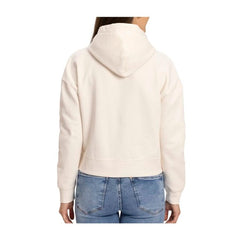Snorlax Cream Drop-Shoulder Crop Hoodie - Women