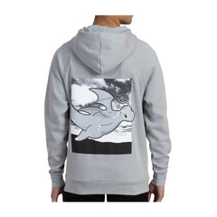 Dragonite Powerhouse Pokémon Sleek Light Gray Pullover Hoodie - Adult