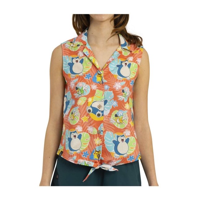 Summer Greetings Pokémon Tropical Sleeveless Tropical Shirt - Women
