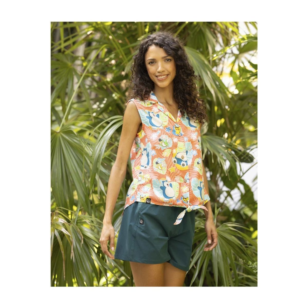 Summer Greetings Pokémon Tropical Sleeveless Tropical Shirt - Women
