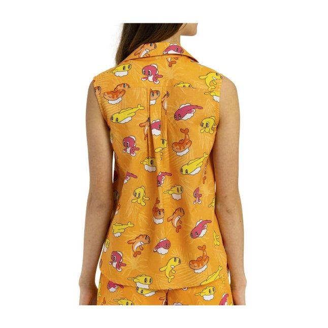 Tatsugiri Trio Pokémon Tropical Sleeveless Tropical Shirt - Women