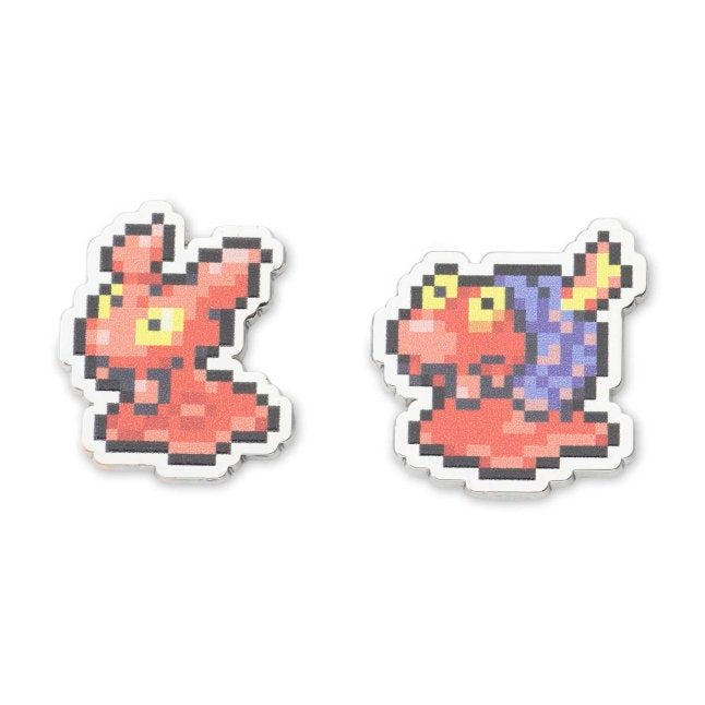 Slugma & Magcargo Pokémon Pixel Pins (2-Pack)