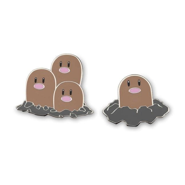 Diglett & Dugtrio Pokémon Pins (2-Pack)