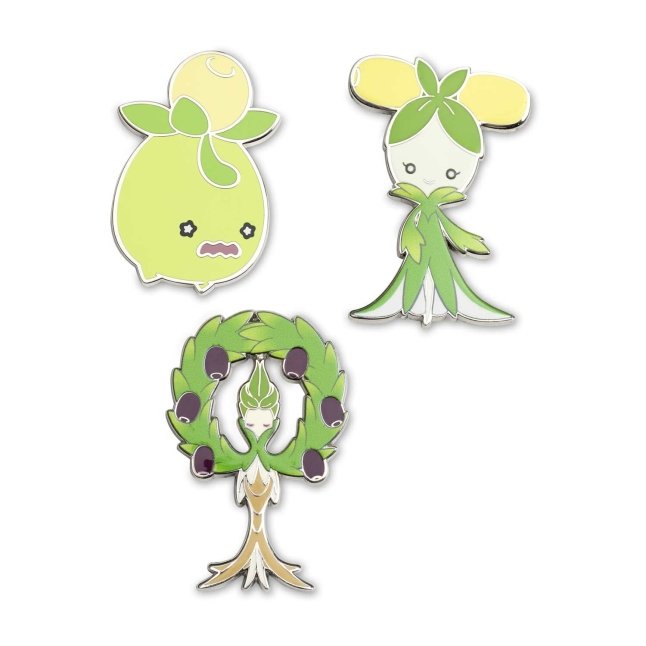 Three-Pin Set: Smoliv, Dolliv & Arboliva Pokémon Pins