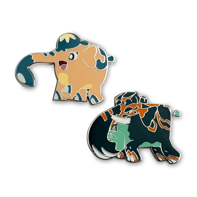 Two-Pin Set: Cufant & Copperajah Pokémon Pins