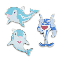 Three-Pin Set: Finizen, Palafin & Palafin (Hero Form) Pokémon Pins