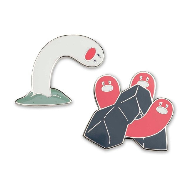 Two-Pin Set: Wiglett & Wugtrio Pokémon Pins