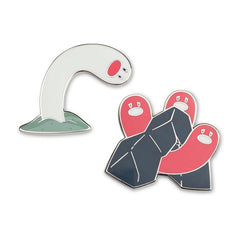 Two-Pin Set: Wiglett & Wugtrio Pokémon Pins