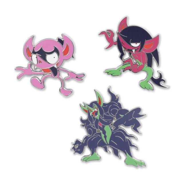 Impidimp, Morgrem & Grimmsnarl Pokémon Pins (3-Pack)