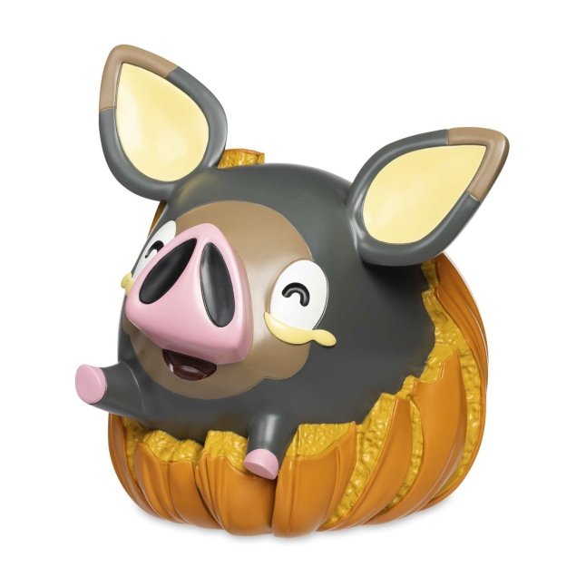 Lechonk Pokémon Halloween Garden Statue